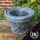 Round Wicker Planter - Garden Ornament Mould | Brightstone Moulds