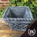 Round Wicker Planter - Garden Ornament Mould | Brightstone Moulds